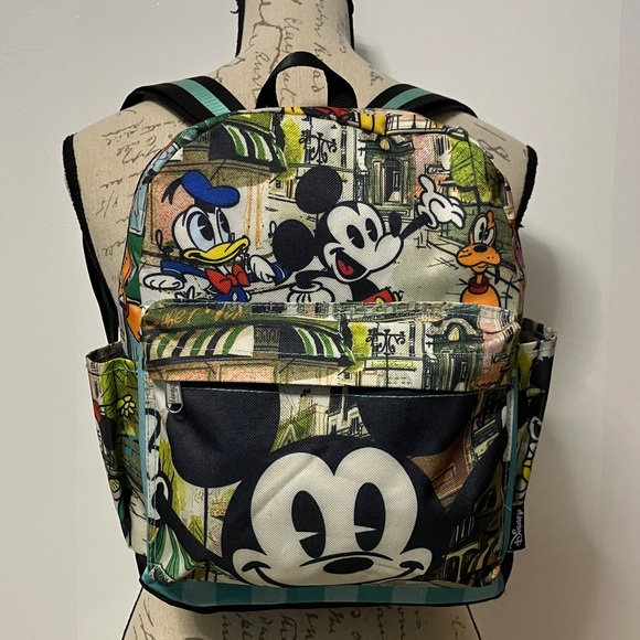 Mickey & Friends Daypack Backpack Character Print Multi - Picture 5 of 13